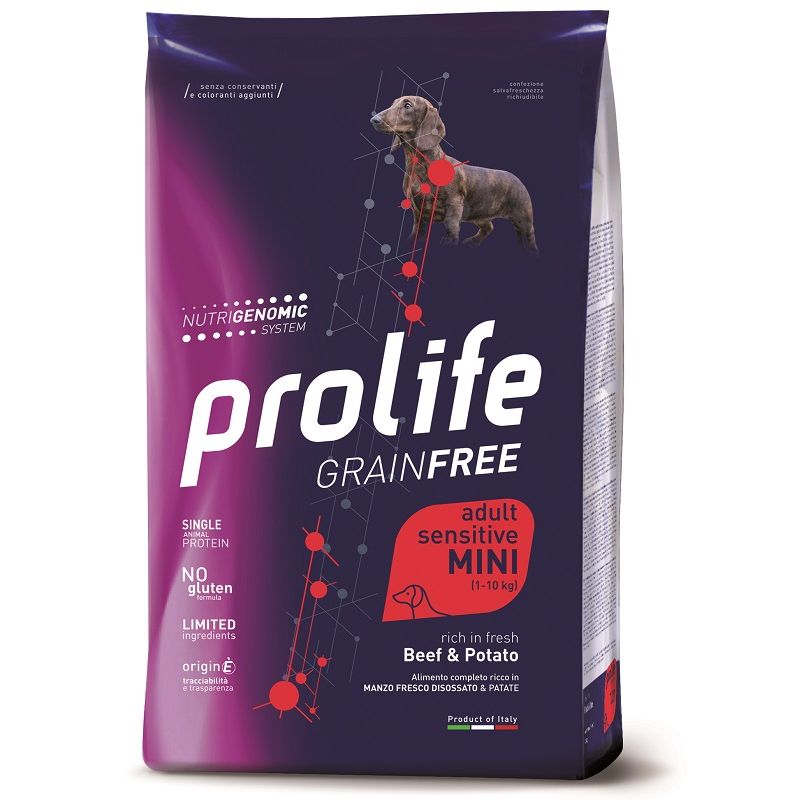 Prolife Adult Grain Free Mini Manzo&Patate 7 kg Prolife Adult Grain Free Mini Manzo&Patate 7 kg
